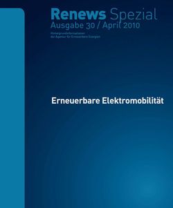 RS 30 Erneuerbare Elektromobilität