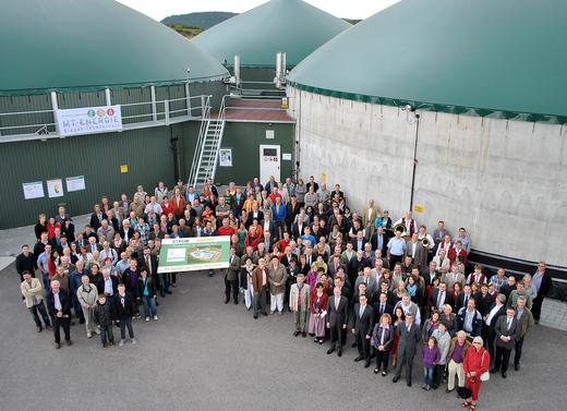 Einweihung der Großbardorfer Biogasanlage 2011 (Foto: Reinhold Behr).