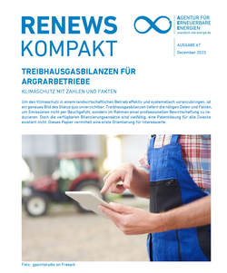 AEE_RenewsKompakt_Treibhausgasbilanzen für Argrarbetriebe_Dez23